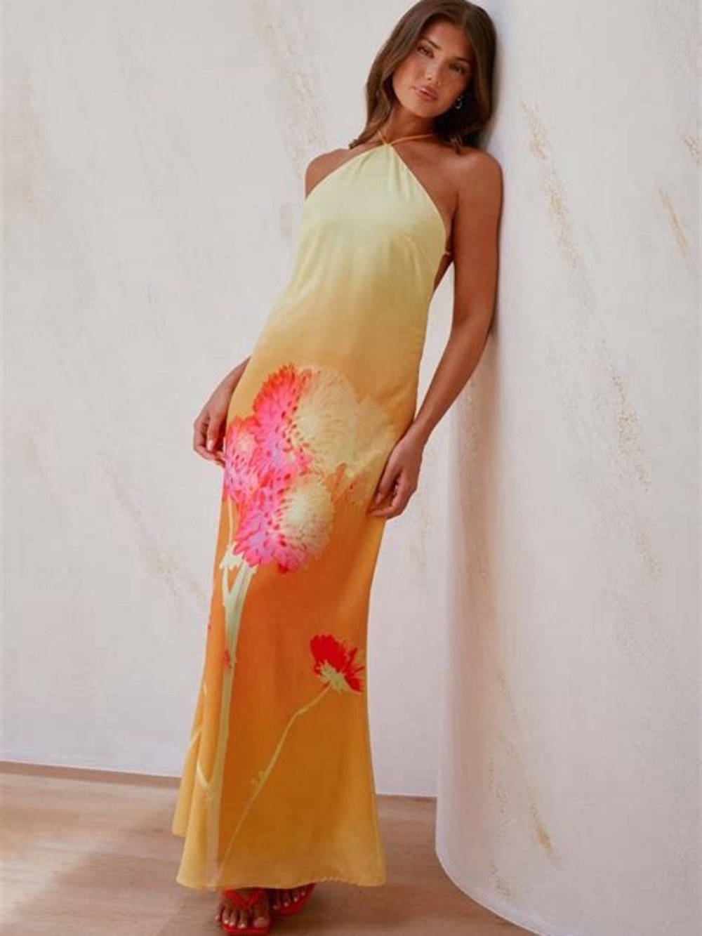 Peppermayo Maxi Halter Dress